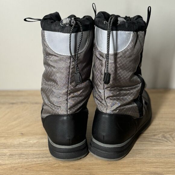 Lands End Big Kids Boots Youth Size 5M Gray Black Squall Mid Winter Snow Outdoor - Picture 5 of 11